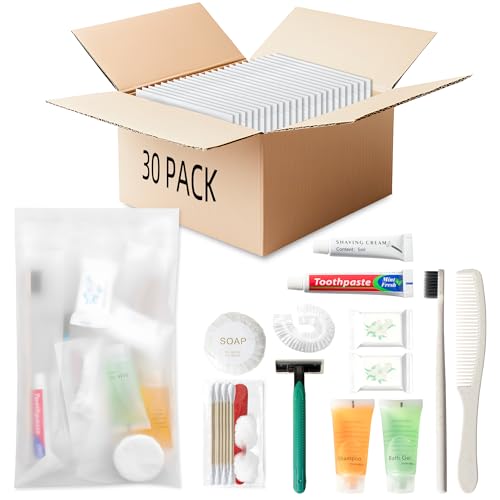 Hygiene Kit Bulk, Individually Packed, The Convenience Kit Bulk Is Fully Equipped And Clean And Hygienic, Convenience Kits Suitable For Hotel, Home, Camping, Travel (30 Sets) - size: 12.8 X 10 X 6.69 Inch
