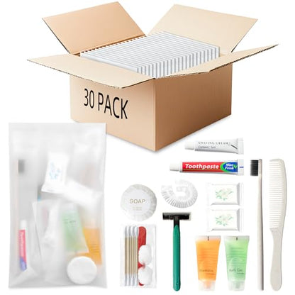 Hygiene Kit Bulk, Individually Packed, The Convenience Kit Bulk Is Fully Equipped And Clean And Hygienic, Convenience Kits Suitable For Hotel, Home, Camping, Travel (30 Sets) - size: 12.8 X 10 X 6.69 Inch