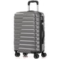 Coolife Carry On Luggage Airline Approved with Spinner Wheels, Hard Shell Suitcase TSA Lock Lightweight Travel Luggage 20-inch,Gray - color: gray, size: Small(20in)