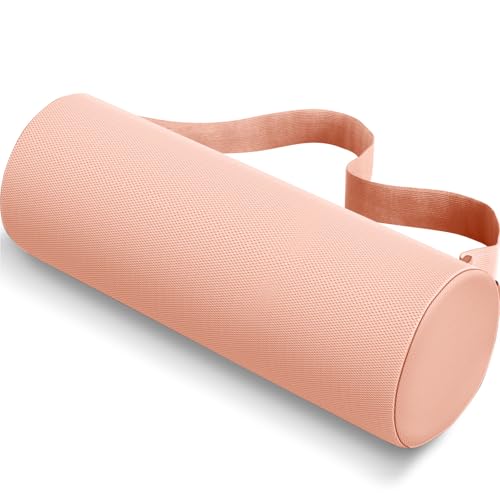 Lumbar Roll Support Pillow for Office Chair, Car, Gaming Chair, Memory Foam Back Cushion with Washable Cover for Relieving Back Pain & Improving Posture, Large,Pink - color: Pink, size: Long