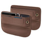 Universal Fit Premium Leather Car Seat Gap Filler Organizer, Center Console Organizer with Card Slots, Clever Gifts for Car SUV Truck Owners (Brown, 2 Pack) - color: 04 Brown, 2 Pack