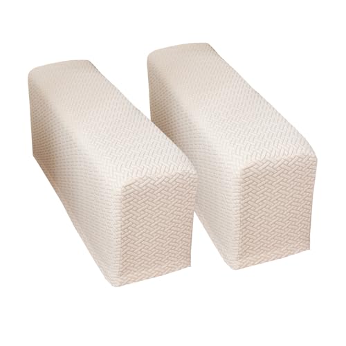 Yoovat Couch Arm Covers Sofa Arm Cover armrest Covers for Sofa Couch Armrest Cover Chair Arm Cover Set of 2 (Texture-Pinkish Beige, Medium (Set of 2)) - color: Texture-pinkish Beige, size: Medium (Set of 2)