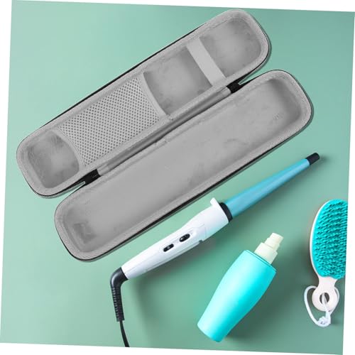 FOMIYES Straightener Travel Case Shockproof Curling Iron Holder for Home Storage Pouch for Hair Tools Grey - color: Grey