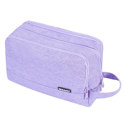 Toiletry Bag for Men Hanging Dopp Kit Water Resistant Shaving Bag Small Toiletry Bag for Traveling (Denim Pure Purple) - color: Denim Pure Purple