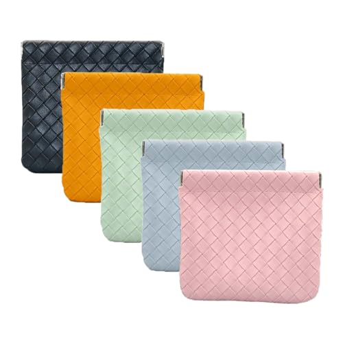 Small Makeup Bag for Purse, Waterproof & Portable Mini Cosmetic Bags for Women, Coin Purse Organizer, Lipstick Cosmetic Accessories Organizer, Small Travel Kit Storage Pouch (5P-Checkered) - color: 5P-Checkered