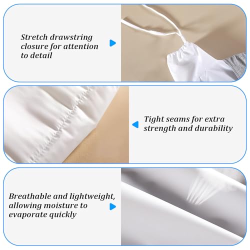 Clothes Quick Drying Bag Hair Laundry Bag Traveling Dryer Shirt Pants Drying Bag Home Storage Accessory（29x18inches） - color: White long sleeves