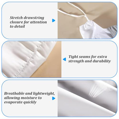Clothes Quick Drying Bag Hair Laundry Bag Traveling Dryer Shirt Pants Drying Bag Home Storage Accessory（29x18inches） - color: White long sleeves