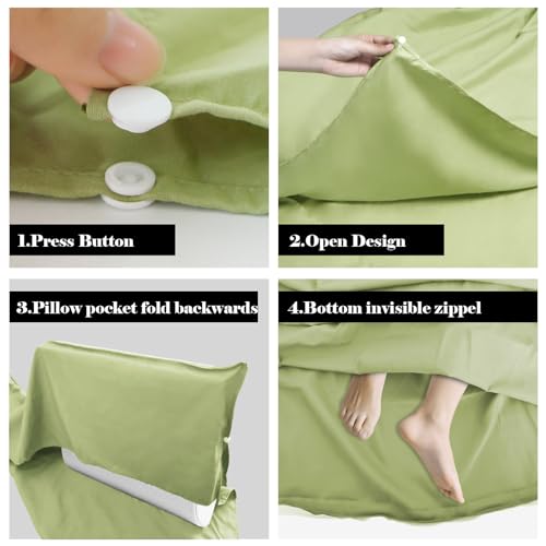 Sleeping Bag Liner,Travel Sheet & Adult Sleep Sack, Camping Sheets Travel Sleep Sack for Backpacking,Hotels & Hostels -Lightweight Single &Double Travel Sheet Camping Sheets - color: Double Green