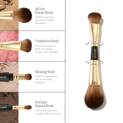 LAURA GELLER NEW YORK Gellers Greatest Kit - Baked Face & Eye Palette New York Minute + 4-in-1 Travel Makeup Brush - color: 03 New York Minute Eye Palette & Makeup