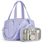 Percover Weekender Bag for Women, Ultra Lightweight Travel Duffle, Carry On Personal Item Overnight Bag with Toiletry Pouch & Compartments, Quilted Gym & Travel Bag, Lavender Purple - color: Lavender Purple
