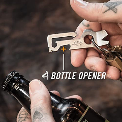 Gerber Gear Mullet Keychain - Multi-Tool Keychain with Pry Bar, Bottle Opener, and Wire Stripper - EDC Gear and Equipment - Black - style: Mullet-Black