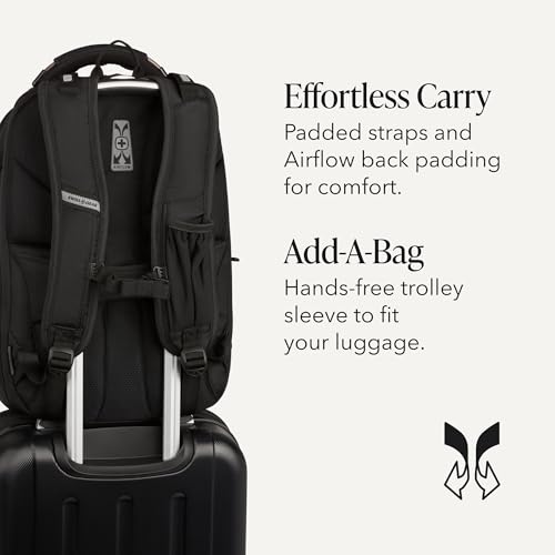SwissGear Travel Tech Elite Laptop Backpack – Fits Laptops up to 16” – ScanSmart TSA-Friendly Backpack with USB Port, Shoe Compartment & Organizer Pockets – Black - color: Black, style: Travel Tech Elite