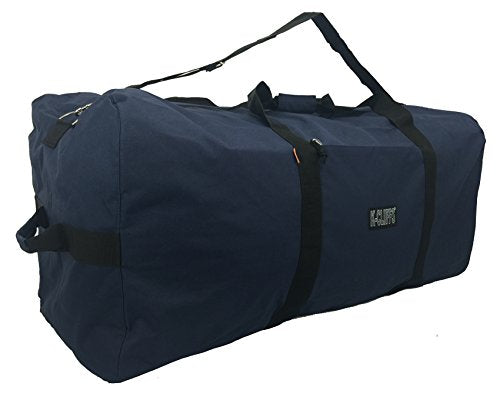Heavy Duty Cargo Duffel Large Sport Gear Drum Set Equipment Hardware Travel Bag Rooftop Rack Bag - color: Navy, size: 36" x 17" x 17"