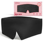 Silk Sleep Eye Mask for Side Sleeper Men Women, Eye Mask Sleeping 100% 22 Momme Pure Mulberry Silk for Night Sleep,Travel, Face-Hugging Padded Eye Cover for Sleeping with Adjustable Band-Black - color: Black