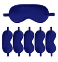 6PACK Silk Sleep Mask Satin Eye Masks Blackout Silky Eyeshade Cover Soft Blindfold Eyeshades for Women Sleeping Travel Gift - color: Royal Blue