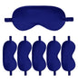 6PACK Silk Sleep Mask Satin Eye Masks Blackout Silky Eyeshade Cover Soft Blindfold Eyeshades for Women Sleeping Travel Gift - color: Royal Blue