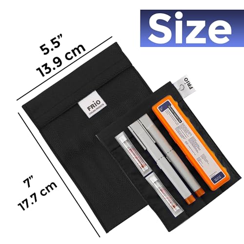 FRIO Cooling Wallet - Insulin Cooler for 45+ Hours of Stress Free On The Go - Black - Large - color: Black, size: Large