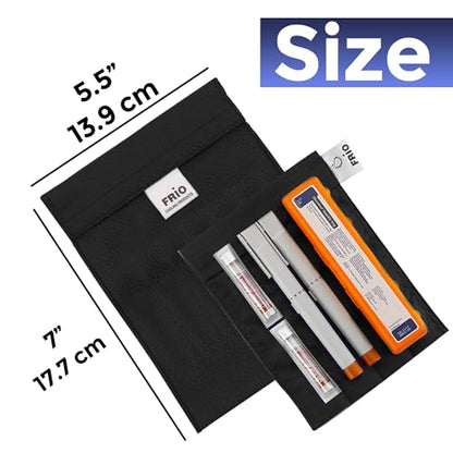 FRIO Cooling Wallet - Insulin Cooler for 45+ Hours of Stress Free On The Go - Black - Large - color: Black, size: Large