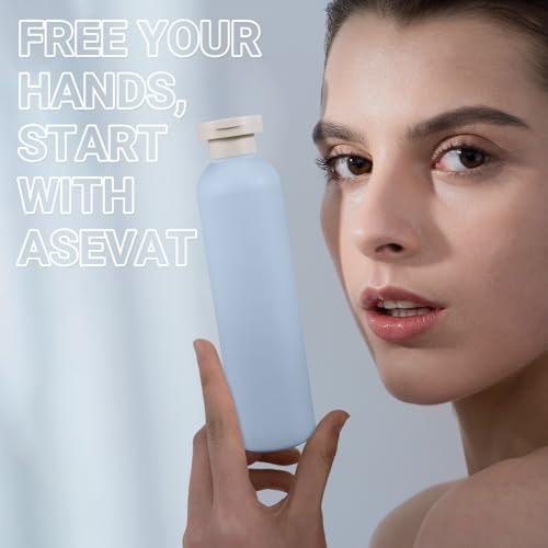 ASEVAT 8.8oz 4pack Refillable Travel Shampoo and Conditioner Bottles, Travel Size containers, Travel Bottle for toiletries, Squeeze Bottles with Flip Cap, Empty Plastic Leak Proof Travel Bottles - color: Blue, size: 8.8oz