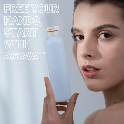 ASEVAT 8.8oz 4pack Refillable Travel Shampoo and Conditioner Bottles, Travel Size containers, Travel Bottle for toiletries, Squeeze Bottles with Flip Cap, Empty Plastic Leak Proof Travel Bottles - color: Blue, size: 8.8oz