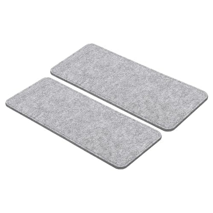 PATIKIL 12 x 5 Inch Felt Bag Base Shaper, 2pcs Bag Bottom Pad Organizer Insert Rectangle Liner Board for Purse Handbag Tote Travel Bag Canvas Cosmetic, Gray - color: Gray