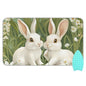 Green Easter Bunny Daisy 01 Ironing Mat for Table top Portable Ironing Pad Blanket for Washer Dryer Countertop Travel - color: Green Easter Bunny Daisy 01