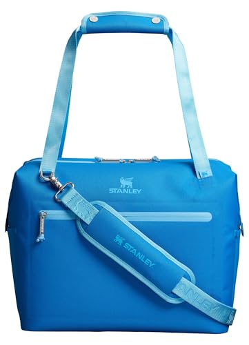 Stanley All Day Julienne Soft Cooler Bag and Lunch Box | Insulated Travel Bag with Zipper | BPA-Free - color: Azure, style: Max