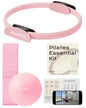 Pilates Kit for Women – Home Pilates Equipment Set with Ring, Ball & Resistance Bands | Pilates Starter Kit with Accessories in Gift Box - color: Pink, style: Essential Kit - 3PC
