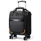 Underseat Carry On Luggage with Spinner Wheels,16 Inch Softside Suitcase with Detachable Wheels, Lightweight Travel Luggage Bag for Men Women, Black