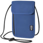 Likesing 5.5" L x 7.9" W Travel Neck Wallet, RFID Blocking Passport Holder, Security Lightweight Passport Travel Wallet, Neck Pouch Gifts for Women Men(Blue) - color: Blue