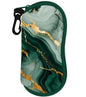 Sunglasses Case Soft Glasses Cases for Women Pouch Eyeglass Bag Eye Glass Kids Girls Sun Glasses Cute Kawaii - color: Marble Green