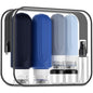 Mrsdry 16 Pack Travel Bottles for Toiletries, Oversize 6oz Silicone Travel Containers, Leak Proof Refillable Liquid Shampoo And Conditioner Travel Essentials - color: Blue