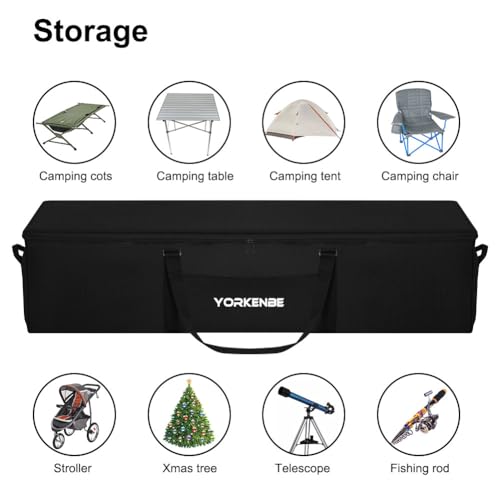 106L 45" Heavy Duty Extra Large Duffel Bag, Water Resistant Sports Equipment Bag with Upgrade Zipper, Tent Storage Replacement with Large Mouth and Padded Handles