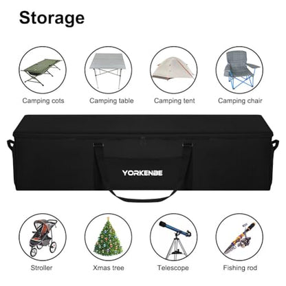 106L 45" Heavy Duty Extra Large Duffel Bag, Water Resistant Sports Equipment Bag with Upgrade Zipper, Tent Storage Replacement with Large Mouth and Padded Handles
