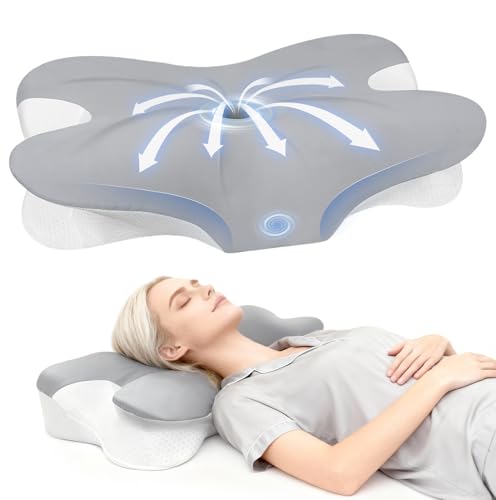 Cervical Neck Pillow for Neck Pain Relief and Sleeping, Ergonomic Contour Neck Support Pillow with Breathable Pillowcase, Memory Foam Pillow for Side, Back, Stomach Sleepers