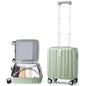Hanke 14 Inch Underseat Carry On Luggage with Wheels Hard Shell Suitcases Carry On Bag Lightweight Small Mini Suitcase Travel Luggage for Travel（Bamboo Green） - color: Bamboo Green, size: Underseat 14 Inch