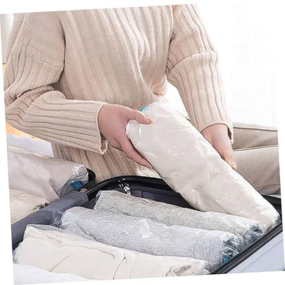 NUOBESTY 10pcs Vacuum Compression Storage Bags Set, Clothes Space Saver Organizer with Roll-up Seal, Multipack Sizes (35x50cm×2, 40x50cm×2, 40x60cm×3, 50x70cm×3), Travel Packing and Home