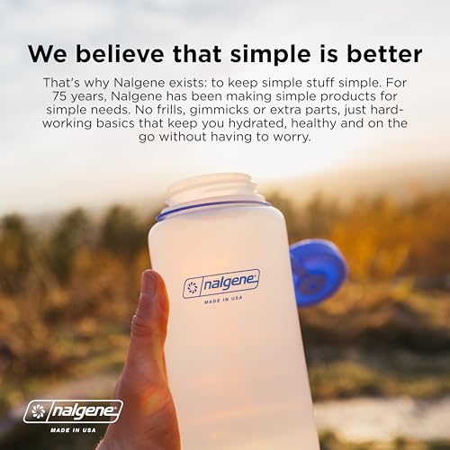 Nalgene 32 oz Narrow Mouth Water Bottle | BPA-Free, Durable & Leak Proof, Lightweight Bottle for Hiking, Gym & Travel, Grey (Pack of 6) - color: Grey, size: 32 Ounces (Pack of 6)
