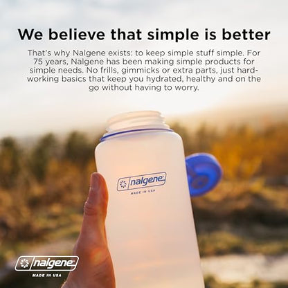 Nalgene 32 oz Narrow Mouth Water Bottle | BPA-Free, Durable & Leak Proof, Lightweight Bottle for Hiking, Gym & Travel, Grey (Pack of 6) - color: Grey, size: 32 Ounces (Pack of 6)