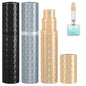 Travel Perfume Atomizer Bottle Refillable - 3-Pack 5ml Leakproof Fragrances Perfume Atomizer, Portable Perfume Sprayer, Perfume Refillable Bottle for Traveling (Black & Gray & Gold) - color: Black & Gray & Gold