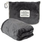 Carstens, Inc. Travel Blanket, Premium Compact 2-in-1 Airplane Blanket/Pillow, Perfect Grey - color: Perfect Grey