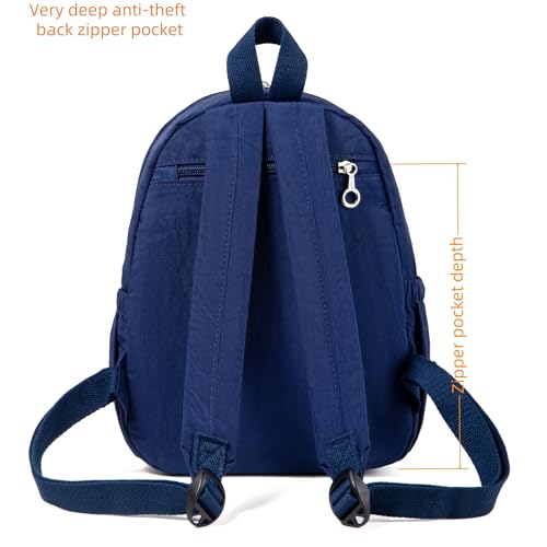 AOTIAN Mini Lightweight 11.8 Inch Backpack Durable Travel Hiking Women and Girls Small Daypack, 7 Liters Blue - color: Blue