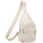 Banelu Small Sling Backpack Crossbody Bags for Women Men, Small Sling Bag Cross Body Bag Fanny Packs Crossbody Purses - Beige - color: C Beige