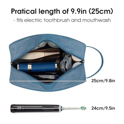 Narwey Travel Toiletry Bag for Women Traveling Dopp Kit Men Travel Bag for Toiletries Cosmetic Bag Makeup Bag Medicine Bag for Traveling (Navy Blue) - color: A-Navy Blue