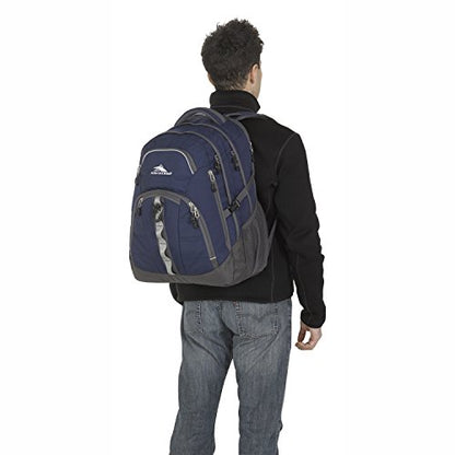 High Sierra Access 2.0 Laptop Backpack, True Navy/Mercury, One Size Dark Blue - color: Dark Blue