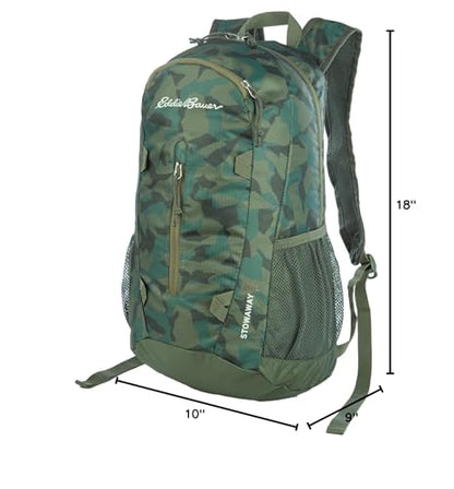 Eddie Bauer Stowaway Packable Backpack | Travel | Outdoor | Lightweight | Foldable | Durable | Ripstop Polyester | 20L - Sprig Green - color: Sprig, size: 20L