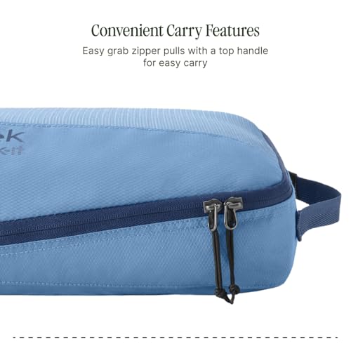 Eagle Creek Pack-It Reveal Cube Set - Packing Cubes for Compartmentalizing Luggage - Durable - Ultra-Lightweight - Water-Resistant - Easy Grab Zipper Pull - Mesh Windows - Blue Dawn - XS/S/M - color: Blue Dawn