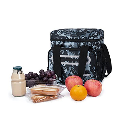TOURIT Large Lunch Bag 14L Insulated Lunch Box Lunch Cooler for Men Women Work, Black - color: Camo