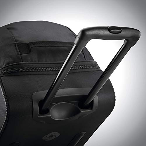 Samsonite Andante 2 Wheeled Duffel Bag – 32-Inch Durable Rolling Luggage with Inline Skate Wheels, Push-Button Handle & Spacious Compartments – Travel-Friendly and Lightweight - All Black - color: All Black, size: 32-Inch