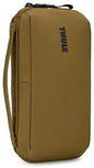 Thule Aion Travel Organizer - 2-in-1 Pouch Includes Travel Wallet and Electronics Bag - RFID Blocking Zipper Pouch - Internal Pockets to Stay Organized - 100% Recycled Waxed PFC-Free Fabric - color: Nutria